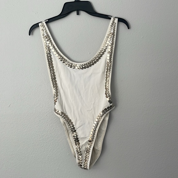 COPY - Norma kamali stud marissa one piece in size medium - Picture 6 of 8